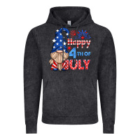Vintage Black happy 4th of july gnome Vintage Hoodie - HRA Design Shop
