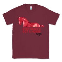 Burgundy Everybody's Got A Horse Neigh Classic Tee - Bettercallsaul