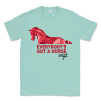 Seafoam Everybody's Got A Horse Neigh Classic Tee - Bettercallsaul