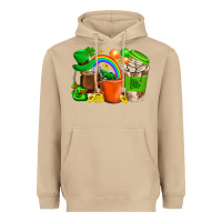Mushroom St. Patricks Day Coffee Cups Heavyweight Hoodie - BundleAndBundleShop