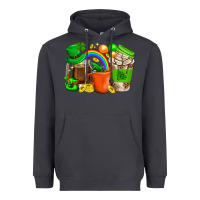 Smoke St. Patricks Day Coffee Cups Heavyweight Hoodie - BundleAndBundleShop