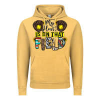 Vintage Mustard my heart is on that field Vintage Hoodie - CowhideDigitalArt