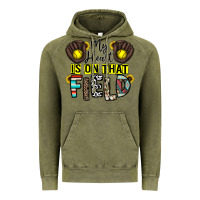 Vintage Olive my heart is on that field Vintage Hoodie - CowhideDigitalArt