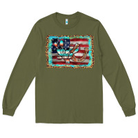 Army Green flag cactus horseshoe Long Sleeve Tee - AdoDesignShop