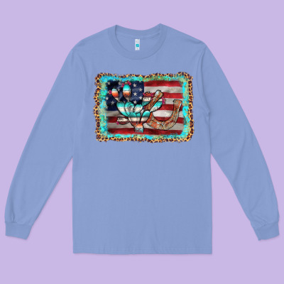 Flag Cactus Horseshoe Long Sleeve Tee Designed By Adodesignshop