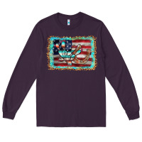 Plum flag cactus horseshoe Long Sleeve Tee - AdoDesignShop