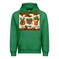 Emerald peace love juneteenth Urban Hoodie - TumblerDesignByShophia