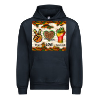 Navy peace love juneteenth Urban Hoodie - TumblerDesignByShophia