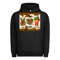 Pigment Black peace love juneteenth Urban Hoodie - TumblerDesignByShophia