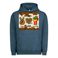 Pigment Midnight Navy peace love juneteenth Urban Hoodie - TumblerDesignByShophia