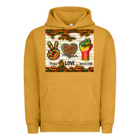 Pigment Peanut Butter peace love juneteenth Urban Hoodie - TumblerDesignByShophia