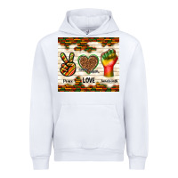 White peace love juneteenth Urban Hoodie - TumblerDesignByShophia