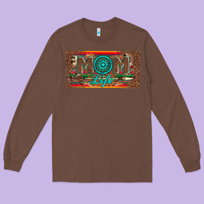 Mom Life License Plate Long Sleeve Tee Designed By Artiststas