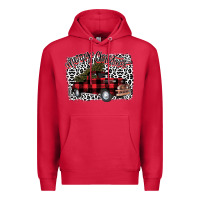 Cardinal Merry Christmas Truck Premium Hoodie - Bettercallsaul