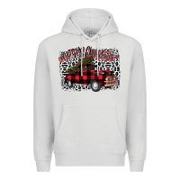 Dove Grey Merry Christmas Truck Premium Hoodie - Bettercallsaul