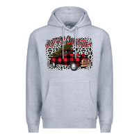 Heather Grey Merry Christmas Truck Premium Hoodie - Bettercallsaul