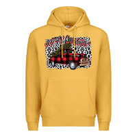Mustard Merry Christmas Truck Premium Hoodie - Bettercallsaul