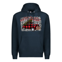 Navy Merry Christmas Truck Premium Hoodie - Bettercallsaul