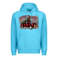 Ocean Blue Merry Christmas Truck Premium Hoodie - Bettercallsaul
