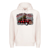 Pale Pink Merry Christmas Truck Premium Hoodie - Bettercallsaul