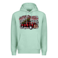 Seafoam Merry Christmas Truck Premium Hoodie - Bettercallsaul
