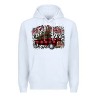 White Merry Christmas Truck Premium Hoodie - Bettercallsaul