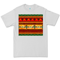 Dove Grey thunderbird bullskull Aztec pattern Premium Tee - BarkalooDesign