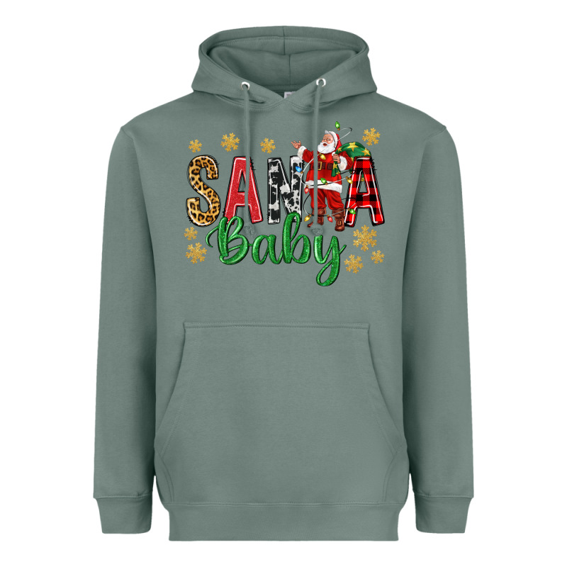 Santa Baby With Santa Heavyweight Hoodie by BundleAndBundleShop | Teevron