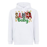 White Santa Baby With Santa Heavyweight Hoodie - BundleAndBundleShop