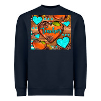 Navy teacher hearts Heavyweight Sweatshirt - JahusDesignShop