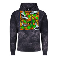 Cloud Black St patricks  duck with leprechaun hat  seamless Vintage Hoodie - FaDigitalArtStudio