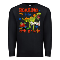 Black roaring into 5th grade Premium Sweatshirt - BundleAndBundleShop