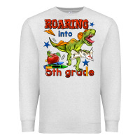 Oatmeal Heather roaring into 5th grade Premium Sweatshirt - BundleAndBundleShop