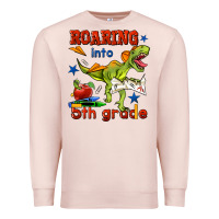 Pale Pink roaring into 5th grade Premium Sweatshirt - BundleAndBundleShop