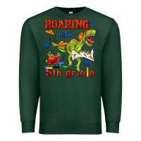 Sports Green roaring into 5th grade Premium Sweatshirt - BundleAndBundleShop