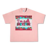 Salmon i'm a survivor Urban Heavy Tee - JahusDesignShop