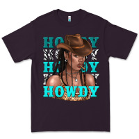 Plum howdy howdy black girl Premium Tee - texasbilliewilder