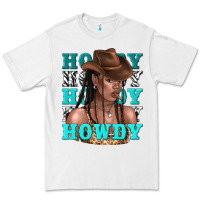 White howdy howdy black girl Premium Tee - texasbilliewilder