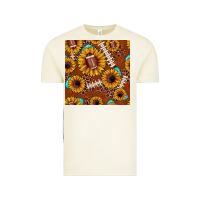 Vintage Arctic football leopard sunflower seamless pattern Vintage Tee - JahusDesignShop
