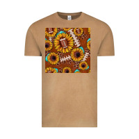 Vintage Camel football leopard sunflower seamless pattern Vintage Tee - JahusDesignShop