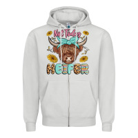 Dove Grey heifer Zipper Hoodie - MaliasSmallBusiness