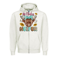 Oatmeal Heather heifer Zipper Hoodie - MaliasSmallBusiness