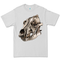 Dove Grey Wolf skull Premium Tee - RanaPortraitStore