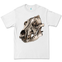 White Wolf skull Premium Tee - RanaPortraitStore