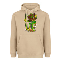 Mushroom Tie dye St. Patrick's Day love dog paw Heavyweight Hoodie - BundleAndBundleShop