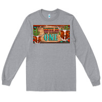 Heather Grey texas longhorn wild one cactus licanse plate Long Sleeve Tee - Artiststas
