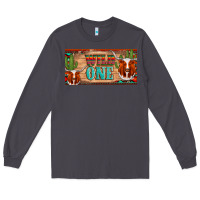 Smoke texas longhorn wild one cactus licanse plate Long Sleeve Tee - Artiststas