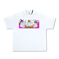 White cutes ghosts libbey glass Urban Heavy Tee - BundleAndBundleShop