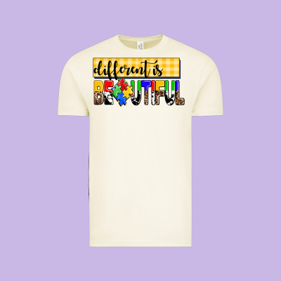 Different Is Beautiful Vintage Tee Designed By Adodesignshop