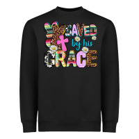 Black saved by his grace Heavyweight Sweatshirt - AdoDesignShop